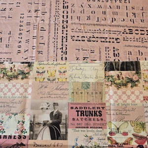 Tim Holtz fabric Junk Journaler&#39;s cover kit