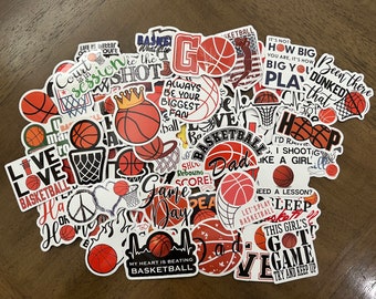 5pcs Mystery Pack Basketball Stickers