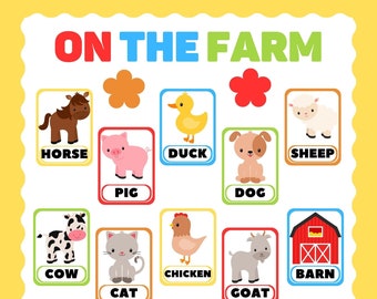 Classroom Wall Decor | Bulletin Board Decor | Classroom Decorations | Farm Classroom Decor | Farm Bulletin Board Decorations | Farm Animals