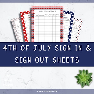 Sign In Sheet | Daycare Sign In Sheet | Sign In and Out Form | Daycare Forms | Sign In Form | Sign In and Sign Out Sheet | Attendance Sheet