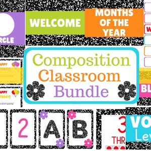 Elementary Class Decor | Wall Decor | Classroom Decorations | Classroom Bundle | Decor for Classroom | Preschool Class decor | Composition