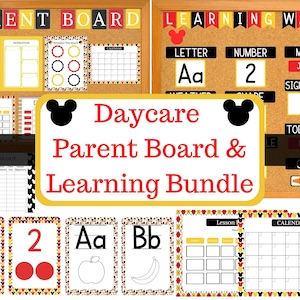 Daycare Parent Board | Learning Decor | Classroom Decorations | Classroom Bundle | Decorations for Classroom | Preschool Class decor |