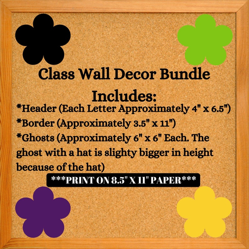 Decorazione per l'aula di Halloween / Decorazione per l'aula / Set di decorazioni per la classe / Decorazioni per l'aula / Decorazione per pareti per l'aula / Decorazione per il pacchetto per l'aula / immagine 2