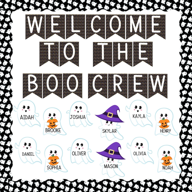 Decorazione per l'aula di Halloween / Decorazione per l'aula / Set di decorazioni per la classe / Decorazioni per l'aula / Decorazione per pareti per l'aula / Decorazione per il pacchetto per l'aula / immagine 1