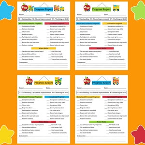 Progress Report | Preschool Progress Report | Daycare Progress Report | Report for Parents | Preschool Forms | Daycare Forms image 2