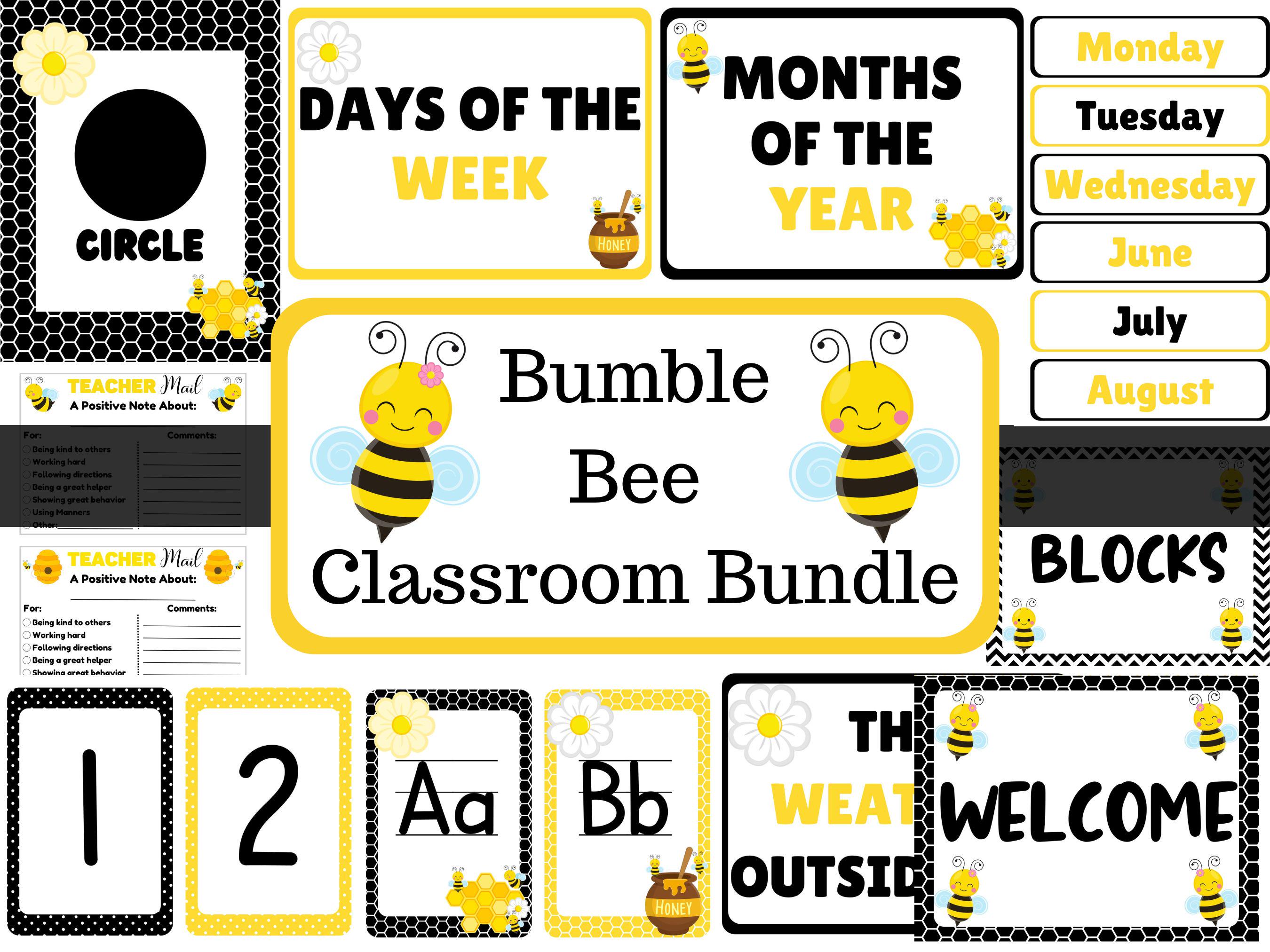 Bumble Bee Class Decor | Learning Decor | Classroom Decorations ...
