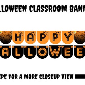 Halloween Banner | Halloween Classroom Banner | Banner for Halloween | Halloween Classroom Decor | Classroom Decor for Halloween | Halloween