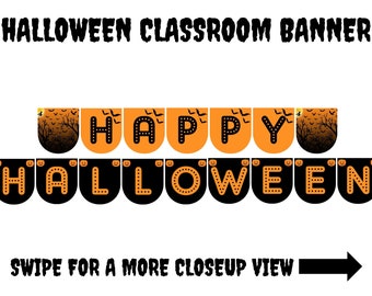 Halloween Banner | Halloween Classroom Banner | Banner for Halloween | Halloween Classroom Decor | Classroom Decor for Halloween | Halloween