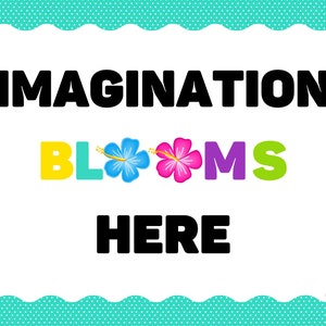 Classroom Wall Decor | Bulletin Board Decor | Classroom Decorations | Tropical Classroom Decor | Tropical Bulletin Board Decorations