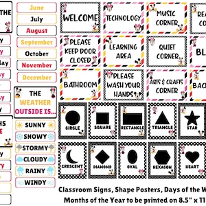 Mickey and Minnie Class Decor | Wall Decor | Classroom Decorations ...