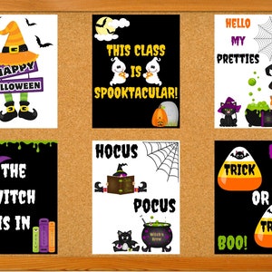 Halloween Posters | Halloween Classroom Posters | Classroom Posters for Halloween | Halloween Classroom Decor | Class Decor for Halloween