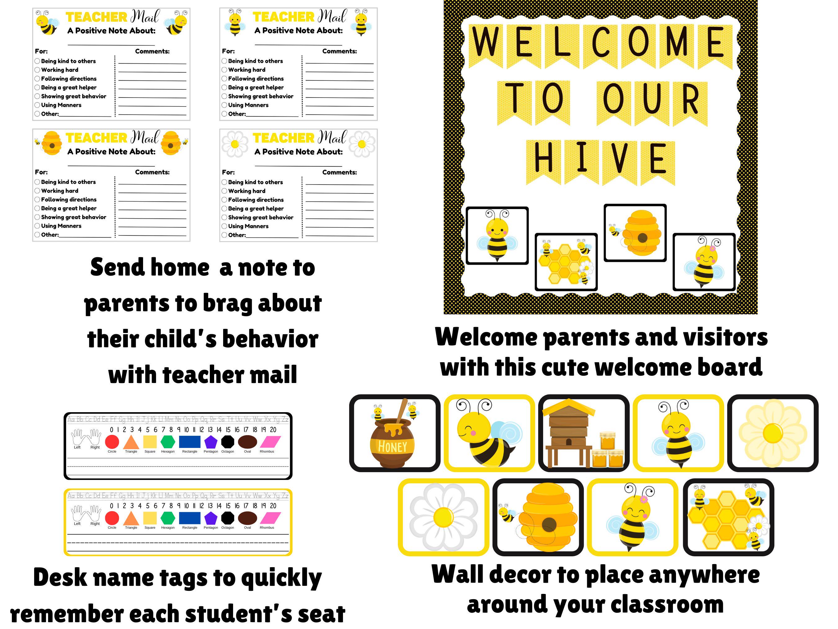 Bumble Bee Class Decor | Learning Decor | Classroom Decorations ...