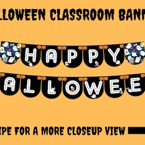 Halloween Banner | Halloween Classroom Banner | Banner for Halloween | Halloween Classroom Decor | Classroom Decor for Halloween | Halloween