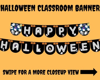 Halloween Banner | Halloween Classroom Banner | Banner for Halloween | Halloween Classroom Decor | Classroom Decor for Halloween | Halloween