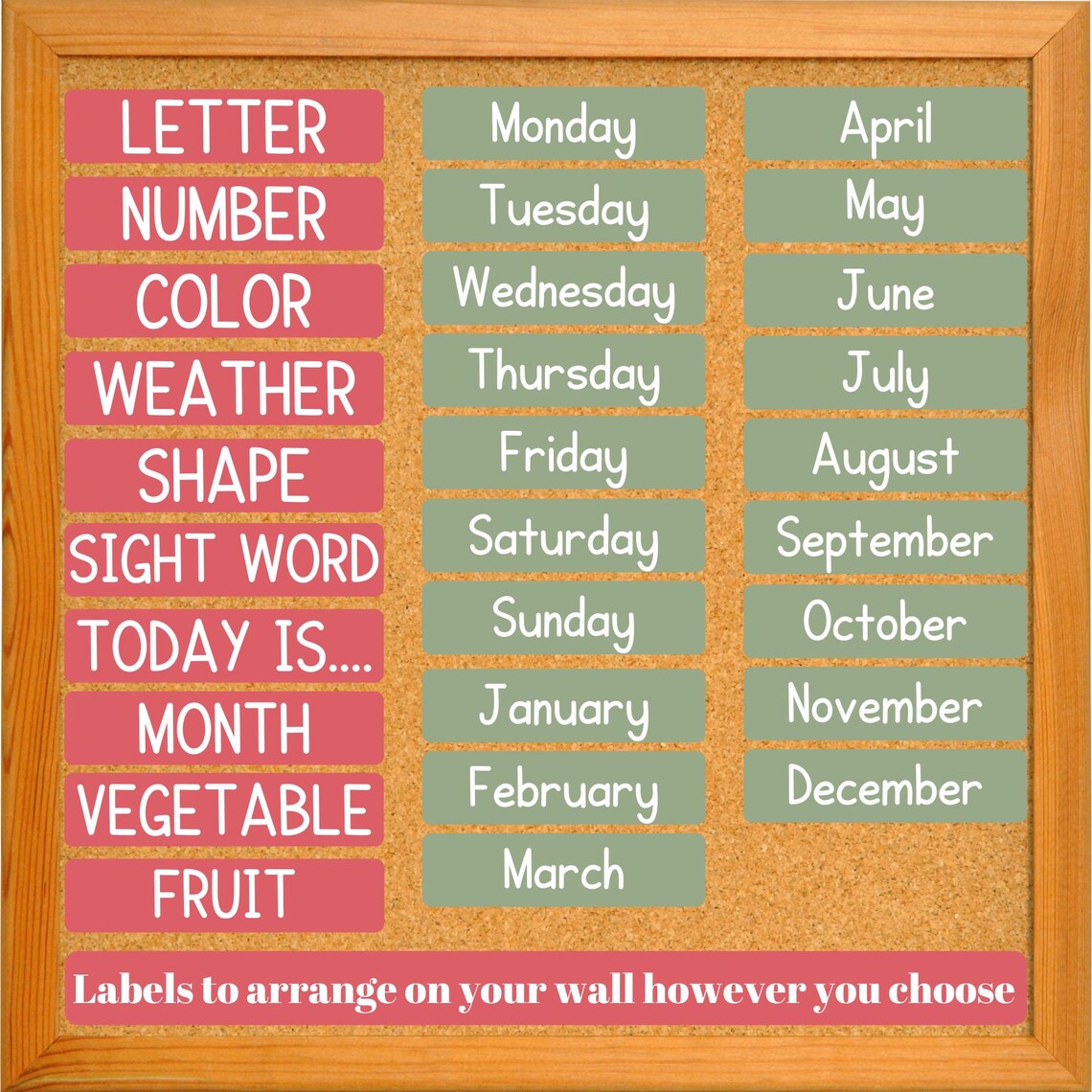 Preschool Learning Wall Learning Wall Preschool Focus Wall - Etsy