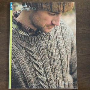 Berroco Norah Gaughan Collection Men Knitting Pattern Booklet Sweater Beanie Hats