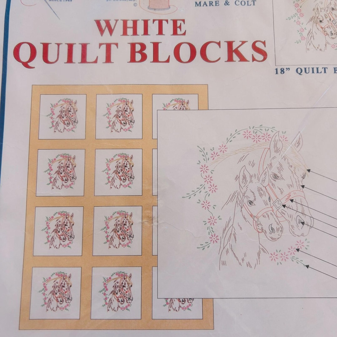 Quilt Pattern Colt Vintage Jack Dempsey 18