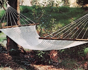 Vintage Crochet Pattern Lazy Day Hammock Swing PDF Instant Digital Download