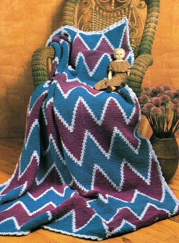Garter chevron blanket cheap