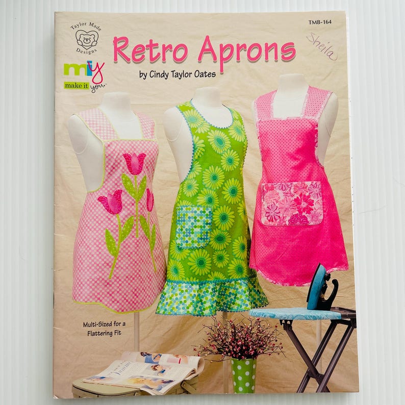 Taylor Made Designs Retro Aprons Sewing Pattern Booklet Multi-sized ...