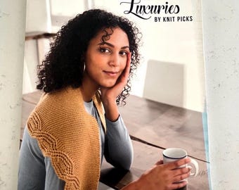 Little Luxuries by Knit Picks Knitting Pattern Book Cowl Scarf Wrap Mittens Beret Winter Accessories 2017