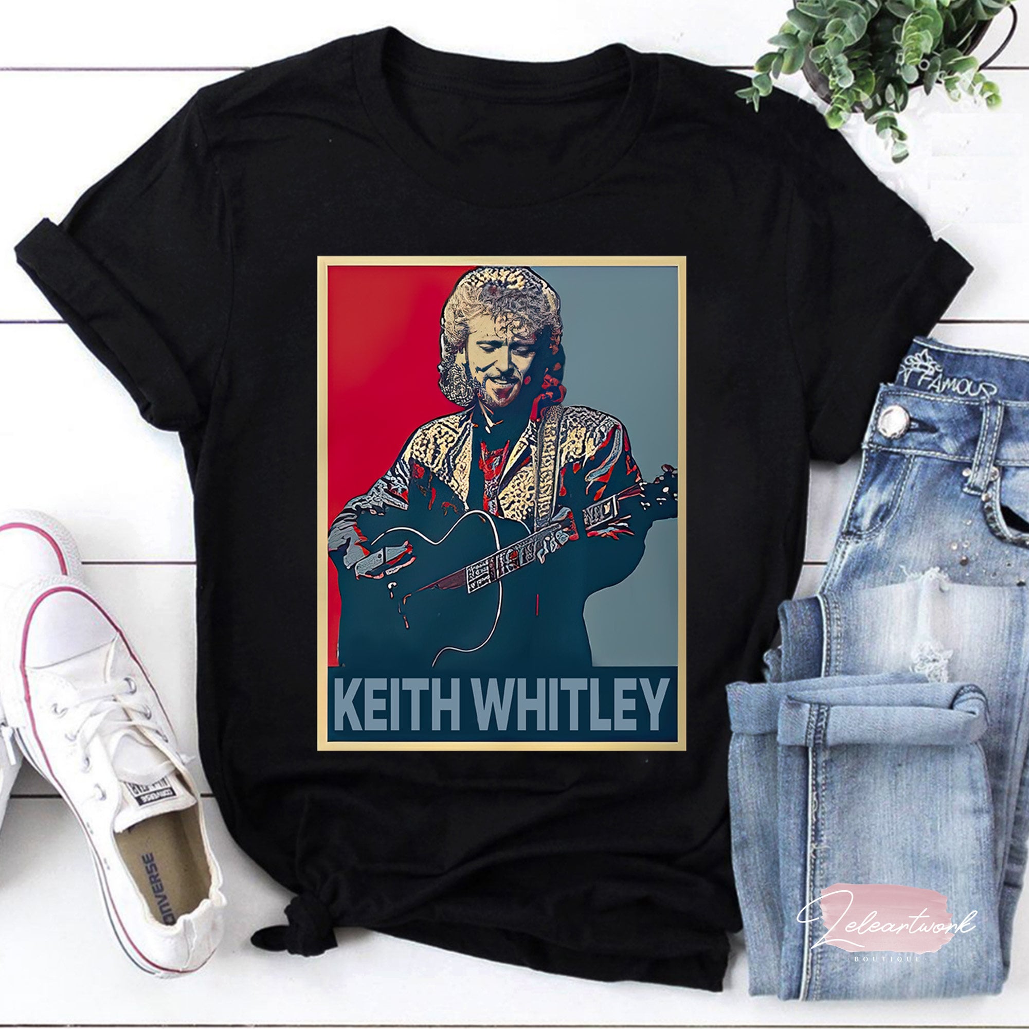 Keith Whitley Country Music T-Shirt – Charcoal, Unisex Sizes S To 5XL (AM666)