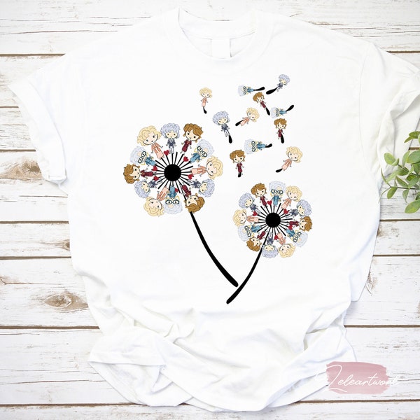 The Golden Girls Dandelions Dorothy Zbornak Rose Nylund Blanche Devereaux White T-Shirt, Stay Golden Shirt, The Golden Girls Shirt