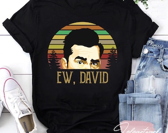 Vintage EW David Schitt's Creek Sunset T-shirt, David Rose Shirt, EW David Shirt, Schitt's Creek Shirt, Grappig Unisex Shirt