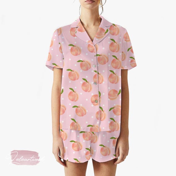 Completo pigiama in raso di seta per donna Completo da notte con