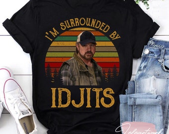 I’m Surrounded by Idjits Vintage T-Shirt, Supernatural Winchesters Shirt, Winchester Brothers Shirt, Idjits Shirt, Supernatural Shirt