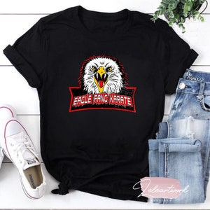 Eagle Fang Karate Cobra Kai Dojo 80&#39;s Martial Movie Retro Vintage T-Shirt, Cobra Kai Shirt, Eagle Shirt, The Karate Kid Gift