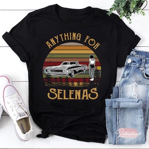 Retro Anything For Selenas Sunset T-Shirt, Selena Shirt, La Reina Del Tejano Shirt, Selena Quintanilla Shirt, Selena Lover Shirt