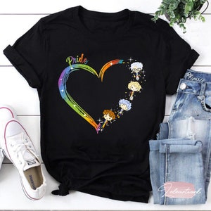 Lgbt Pride Love Heart The Golden Girls Gift Those Those In Lgbt Community T-Shirt, Stay Golden Shirt, The Golden Girls Shirt, LGBT Shirt