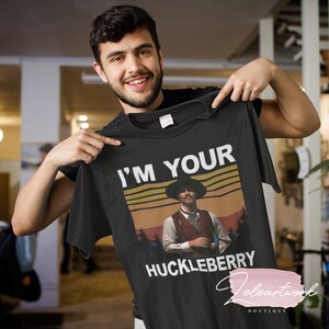 Cool Doc Holliday I'm Your Huckleberry Sunset Vintage T-shirt, Doc ...