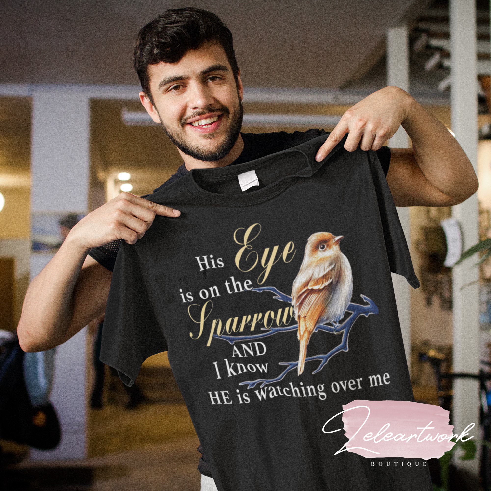 His Eye is on the Sparrow and I Know He is Watching Over Me - Etsy