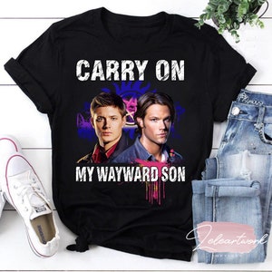 Tragen Sie meinen eigensinnigen Sohn Supernatural Dean Winchester und Sam Winchester T-Shirt, Supernatural Winchester Shirt, Winchester Brothers Shirt