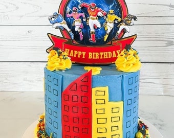 3D Cake Topper | Birthday Gift Idea | Power Ranger Inspired