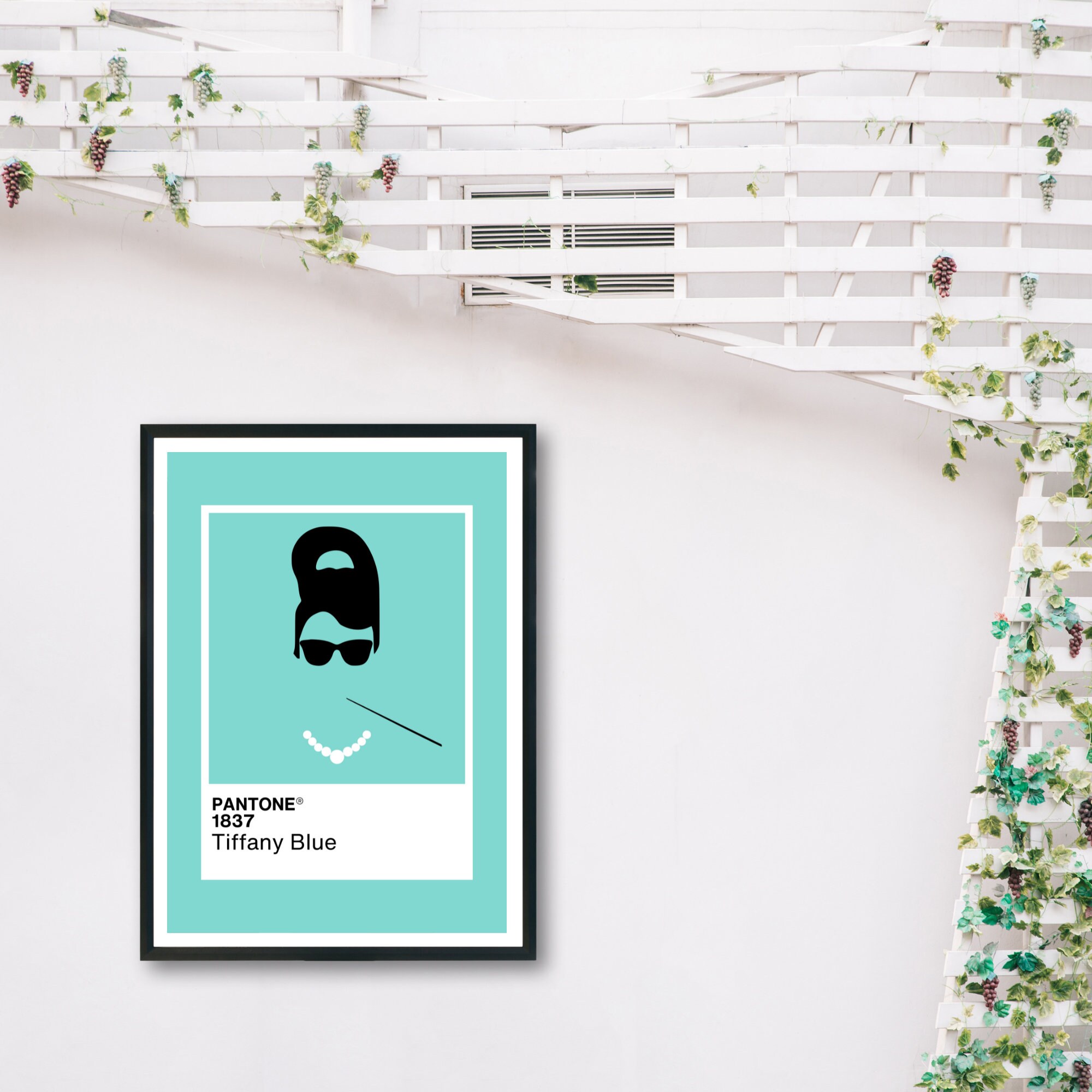 Pantone Blue Tiffany Wall Art Color Wall Art Icon Wall Art Etsy