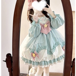 Kawaii Style Cute Cat Print Lolita Jsk Sweet Lolitas Spring And