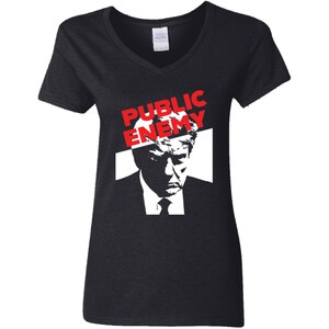 Trump Public Enemy V-Neck T-Shirt
