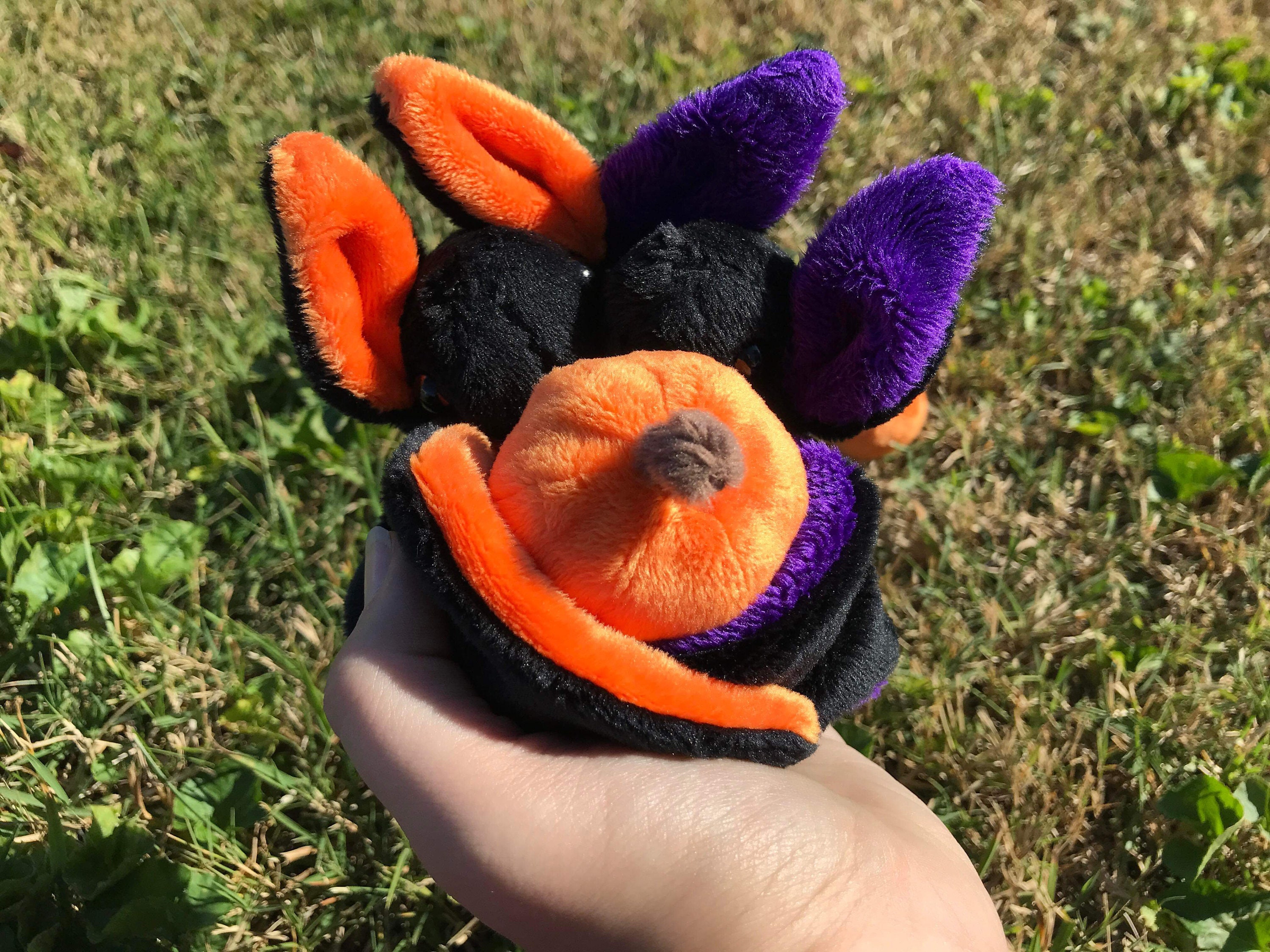 2 Headed Halloween Bat Plush