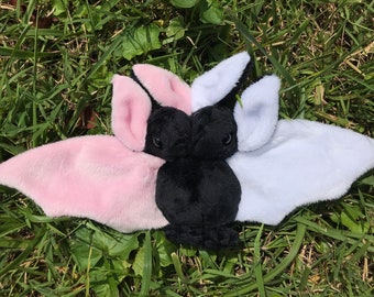 Customizable 2-Headed Plush Bat