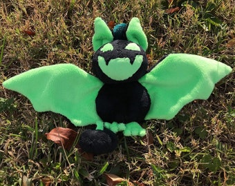 Jack O Lantern Plush Bat