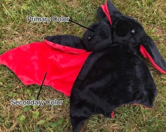 Peluche gigante de dos cabezas personalizable de 35 pulgadas de envergadura