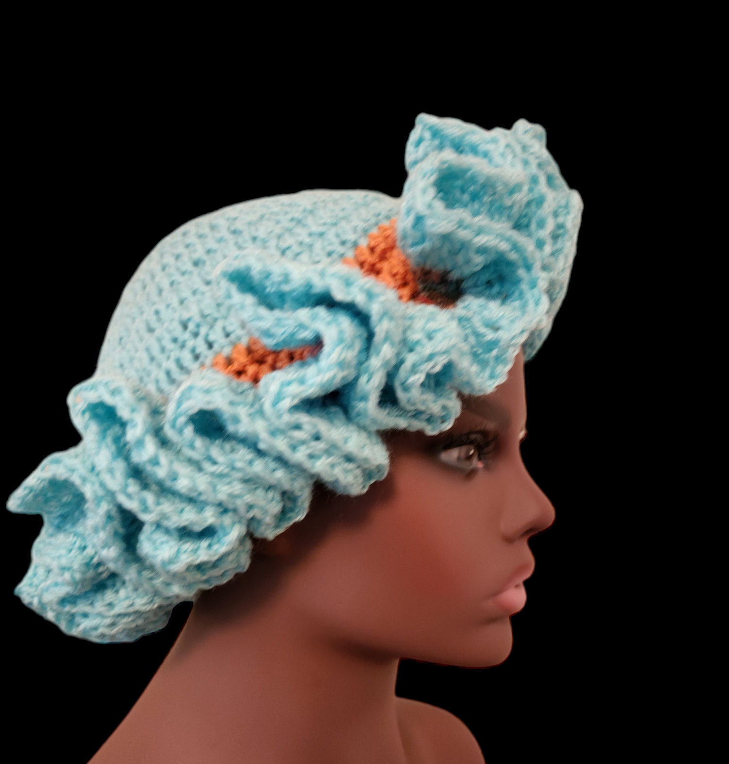 Delta Ruffle Hat Crochet Ruffle Hat - Etsy