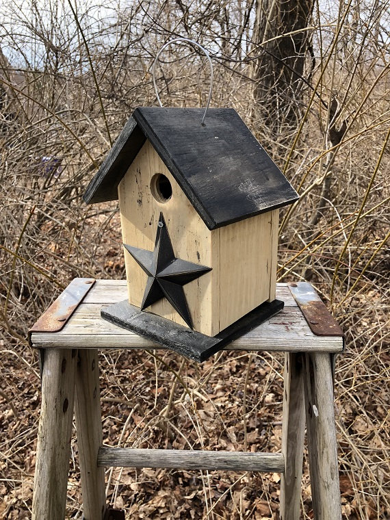 Rustic Outdoor Birdhouses Songbirds Aged Appearance Clean Out Etsy