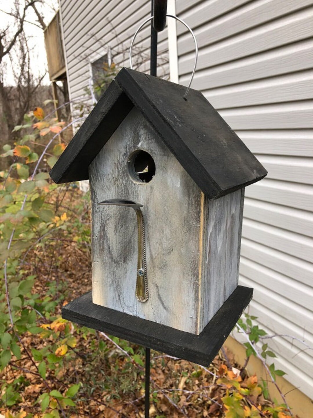 Rustic Outdoor Birdhouses Songbirds Aged Appearance Clean Out Etsy