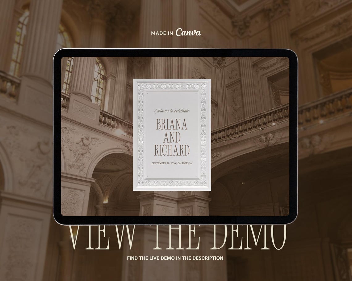 Wedding Website Template Editable Canva Wedding Website Timeless