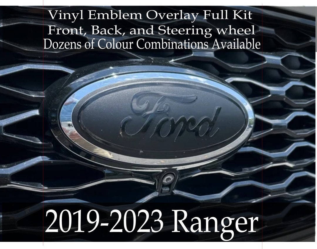 2019-2023 Ford Ranger Vinyl Emblem Overlay Full Kit Front back Etsy 日本