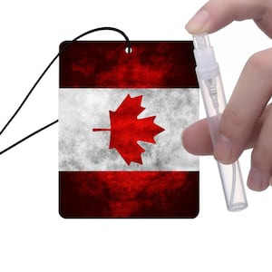 Hanging Car Air Freshener Vintage Canadian Flag
